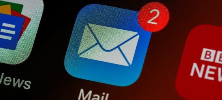 Email inbox.