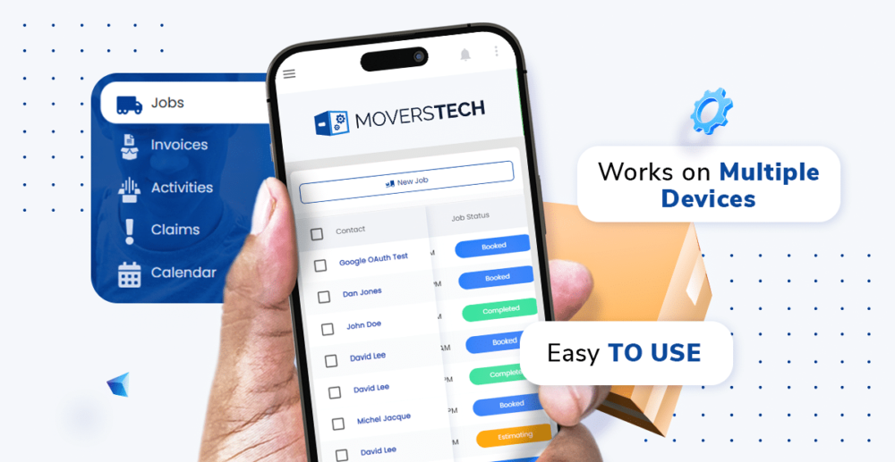 moversTech on mobile
