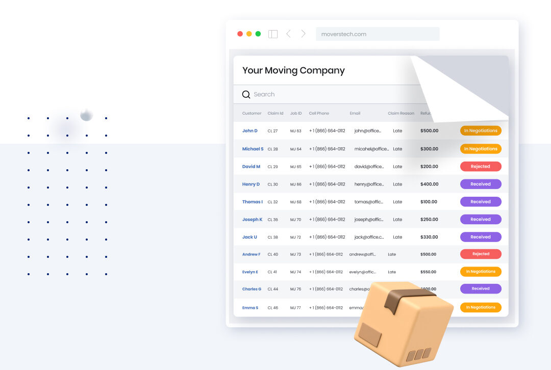 moverstech dashboard